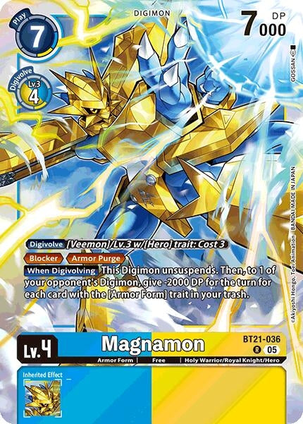 Image for Magnamon (BT21-036 R) (World Convergence) (BT-21) - Digimon Card Game