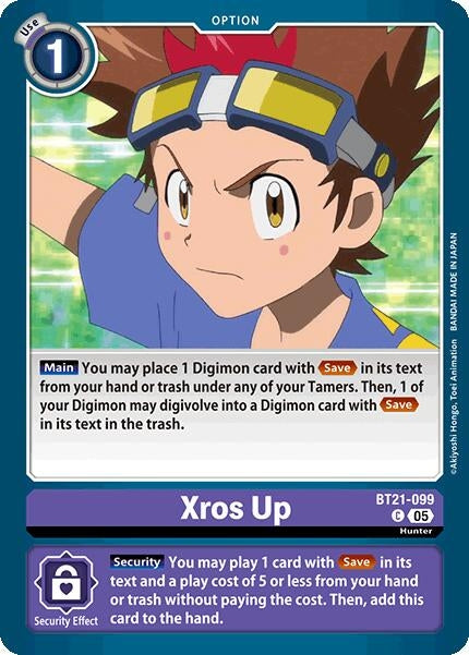 Image for Xros Up (BT21-099 C) (World Convergence) (BT-21) - Digimon Card Game