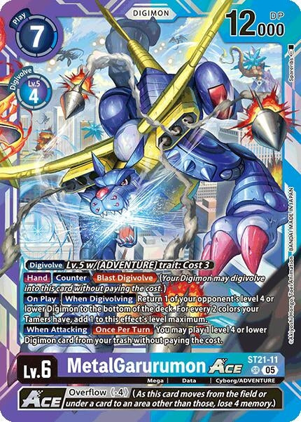 Image for MetalGarurumon ACE (ST21-11 SR) (Starter Deck 21: Hero of Hope) (ST-21) - Digimon Card Game