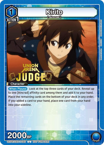 Image for Kirito (Judge Pack) (UEPR/SAO-1-040)