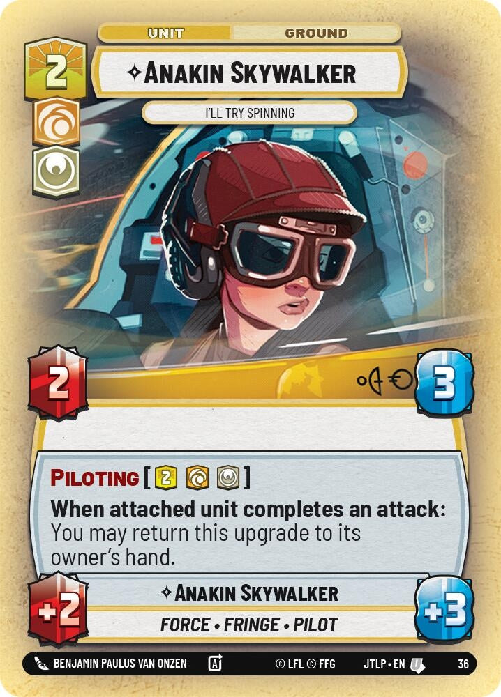 Image for Anakin Skywalker - I'll Try Spinning (Foil) (36) (JTL-WPP)