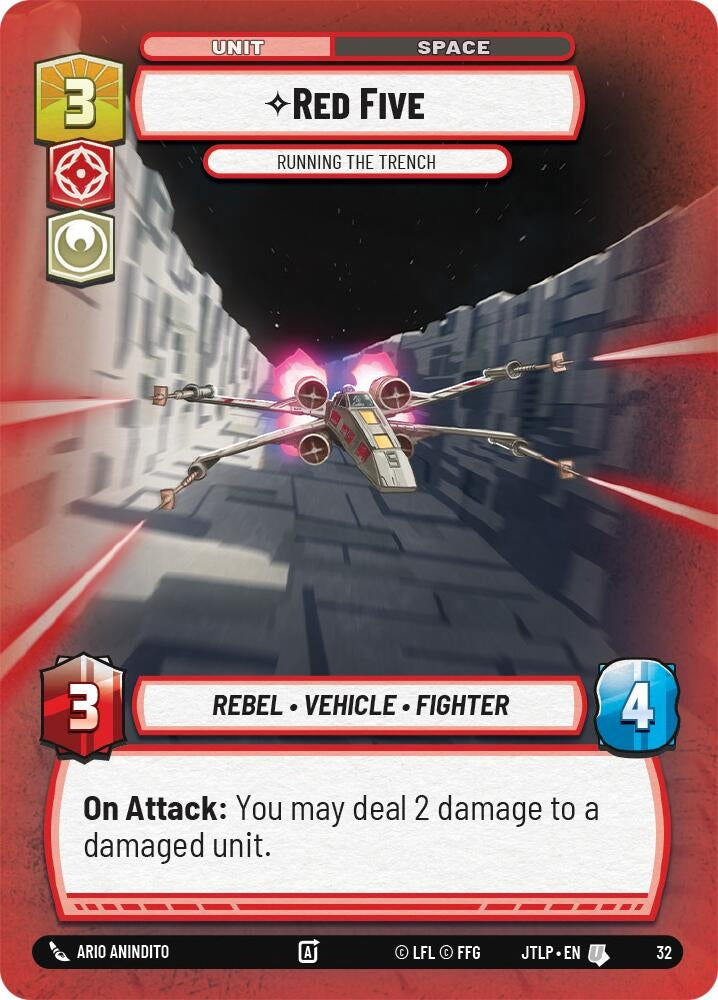 Image for Red Five - Running the Trench (Foil) (32) (JTL-WPP)