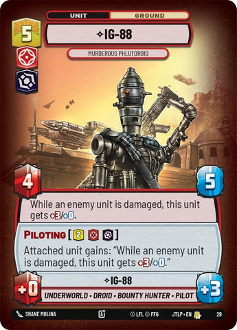 Image for IG-88 - Murderous Phlutdroid (Foil) (29) (JTL-WPP)