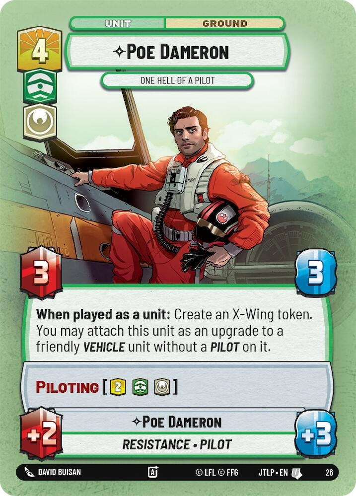 Image for Poe Dameron - One Hell of a Pilot (Foil) (26) (JTL-WPP)