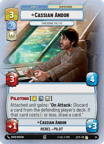 Image for Cassian Andor - Threading the Eye (Foil) (24) (JTL-WPP)