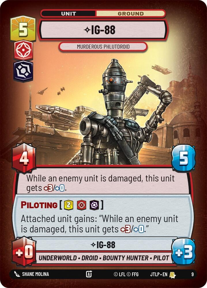 Image for IG-88 - Murderous Phlutdroid (9) (JTL-WPP)