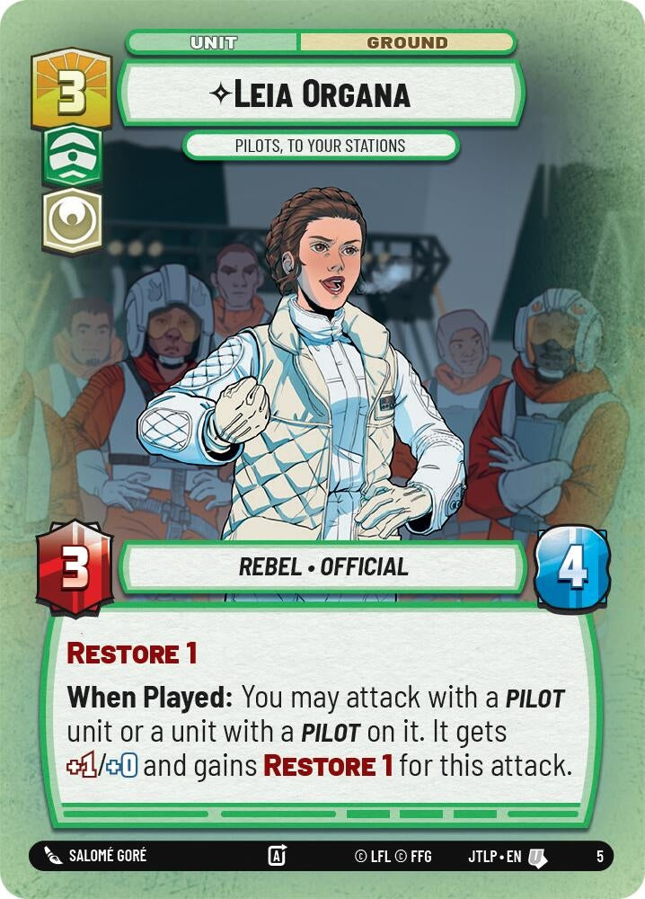 Image for Leia Organa - Pilots, To Your Stations (5) (JTL-WPP)