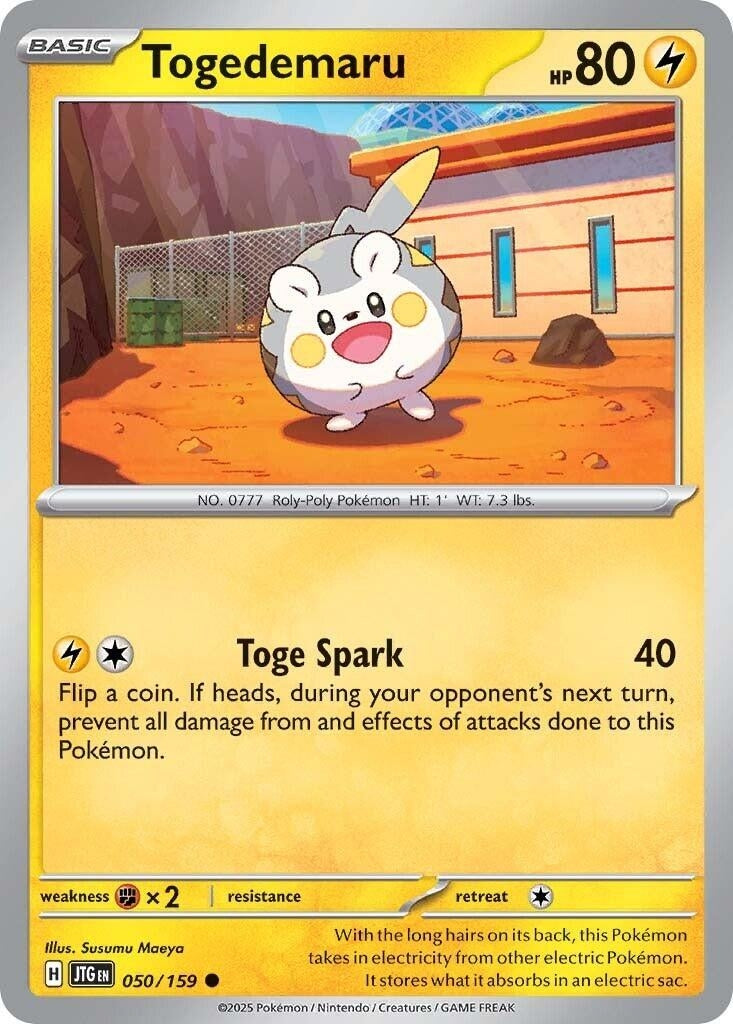 Image for Togedemaru (050/159) (SV09: Journey Together) - Pokemon