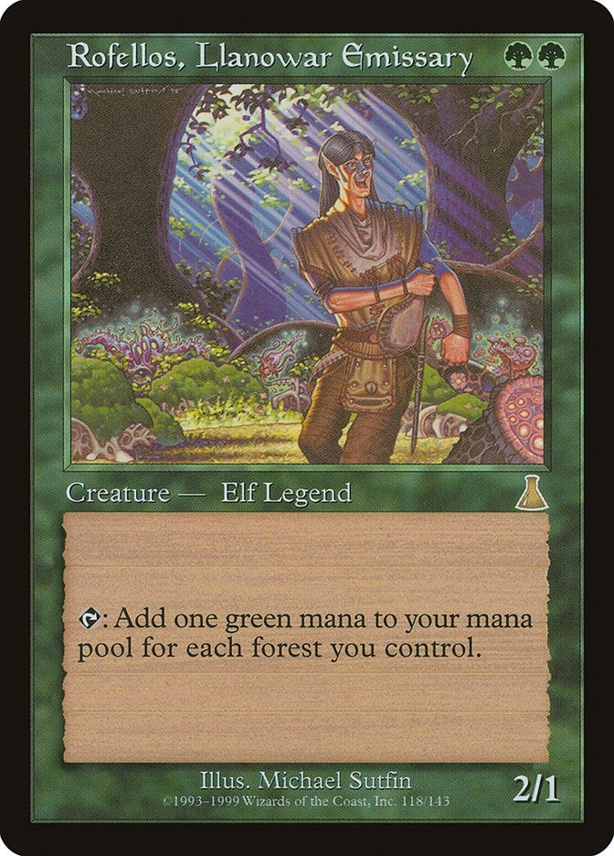 Rofellos Llanowar Emissary (118) [UDS]