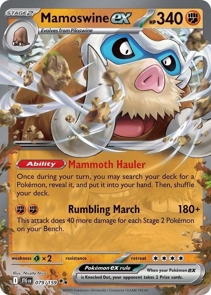 Image for Mamoswine ex (079/159) (SV09: Journey Together) - Pokemon