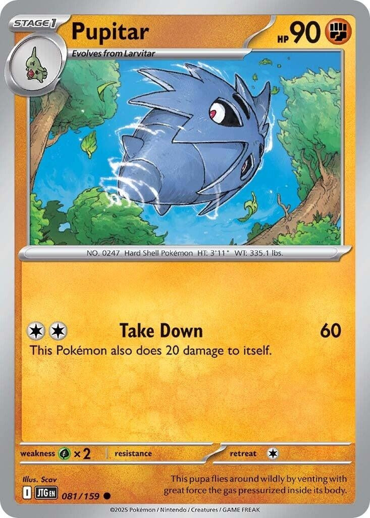 Image for Pupitar (081/159) (SV09: Journey Together) - Pokemon