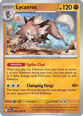 Image for Lycanroc (085/159) (SV09: Journey Together) - Pokemon