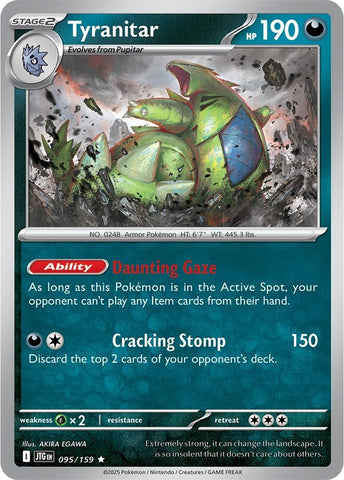 Image for Tyranitar (095/159) (SV09: Journey Together) - Pokemon