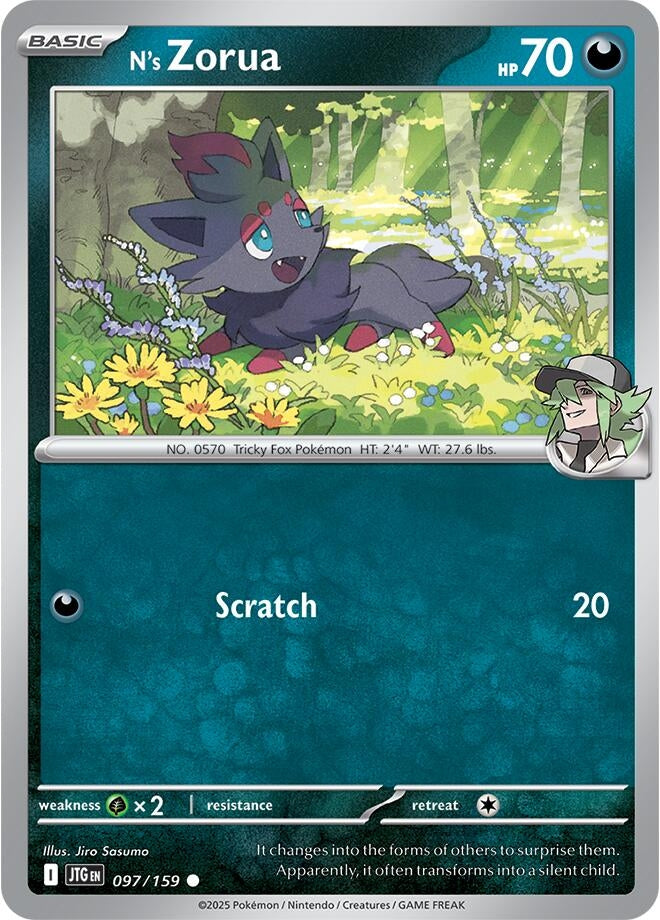 Image for N's Zorua (097/159) (SV09: Journey Together) - Pokemon