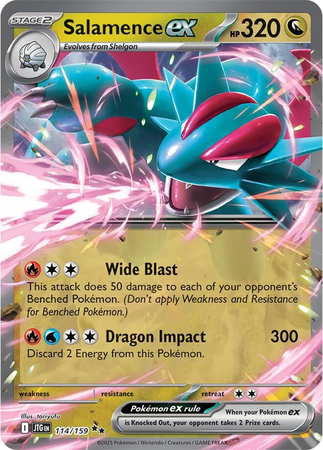 Image for Salamence ex (114/159) (SV09: Journey Together) - Pokemon