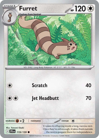 Image for Furret (119/159) (SV09: Journey Together) - Pokemon
