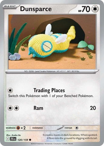 Image for Dunsparce (120/159) (SV09: Journey Together) - Pokemon