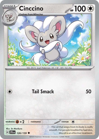 Image for Cinccino (126/159) (SV09: Journey Together) - Pokemon