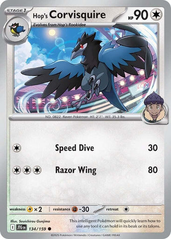 Image for Hop's Corvisquire (134/159) (SV09: Journey Together) - Pokemon