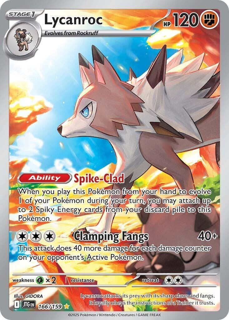 Image for Lycanroc (166/159) (SV09: Journey Together) - Pokemon
