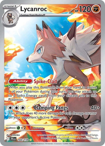 Image for Lycanroc (166/159) (SV09: Journey Together) - Pokemon