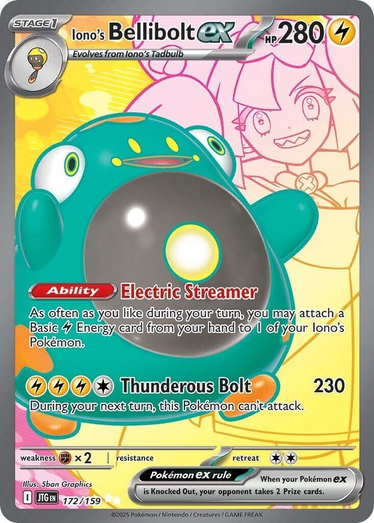 Image for Iono's Bellibolt ex (172/159) (SV09: Journey Together) - Pokemon