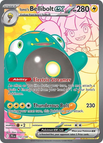 Image for Iono's Bellibolt ex (172/159) (SV09: Journey Together) - Pokemon