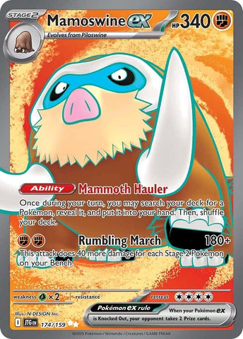 Image for Mamoswine ex (174/159) (SV09: Journey Together) - Pokemon