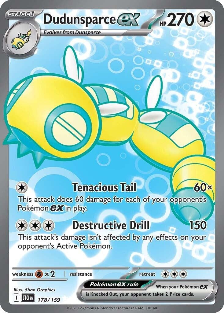 Image for Dudunsparce ex (178/159) (SV09: Journey Together) - Pokemon