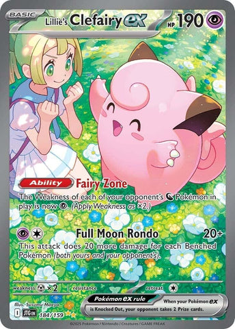 Image for Lillie's Clefairy ex (184/159) (SV09: Journey Together) - Pokemon