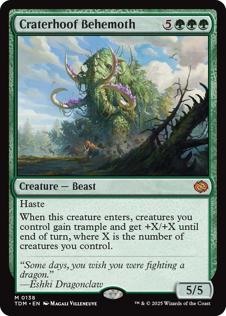 Image for Craterhoof Behemoth (138) (TDM)
