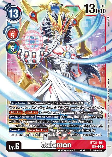 Image for Gaiamon (BT21-101 SEC) (World Convergence) (BT-21) - Digimon Card Game