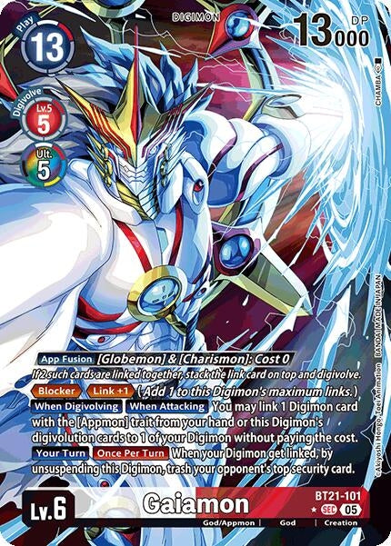 Image for Gaiamon (Alternate Art) (BT21-101 SEC) (World Convergence) (BT-21) - Digimon Card Game