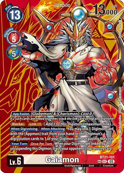 Image for Gaiamon (SP) (BT21-101 SEC) (World Convergence) (BT-21) - Digimon Card Game
