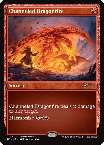 Image for Channeled Dragonfire (423) (Promo Pack: Tarkir: Dragonstorm) - Magic: The Gathering