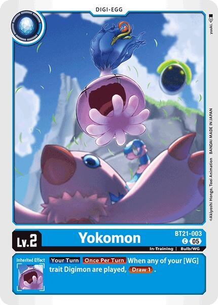 Image for Yokomon (BT21-003 C) (World Convergence) (BT-21) - Digimon Card Game