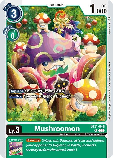 Image for Mushroomon (BT21-048 C) (World Convergence) (BT-21) - Digimon Card Game