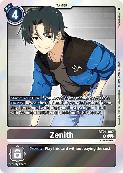 Image for Zenith (BT21-087 R) (World Convergence) (BT-21) - Digimon Card Game