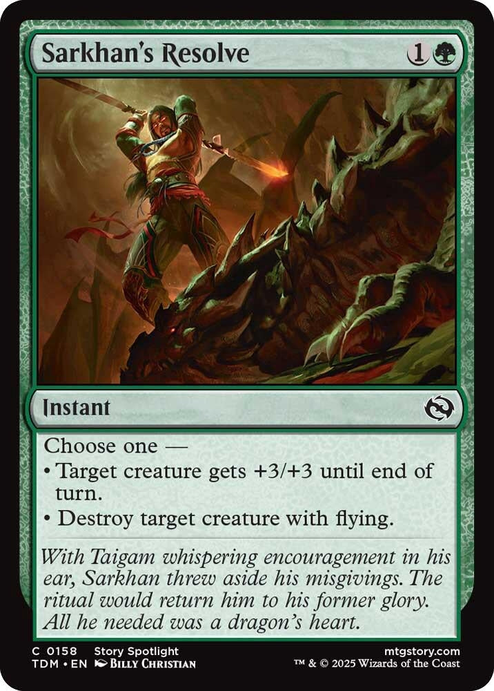 Image for Sarkhan's Resolve (158) (TDM)