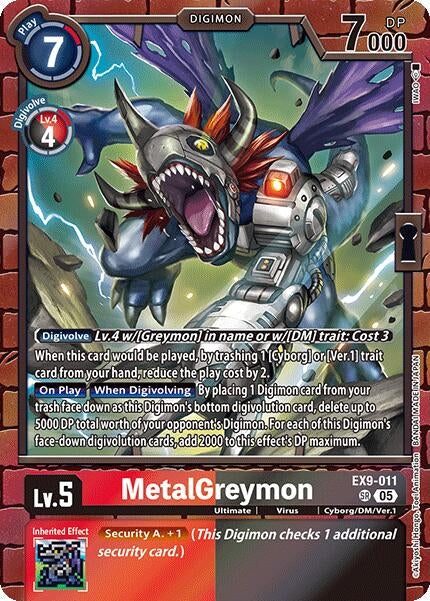 Image for MetalGreymon (EX9-011 SR) (Versus Monsters) (EX-09) - Digimon Card Game