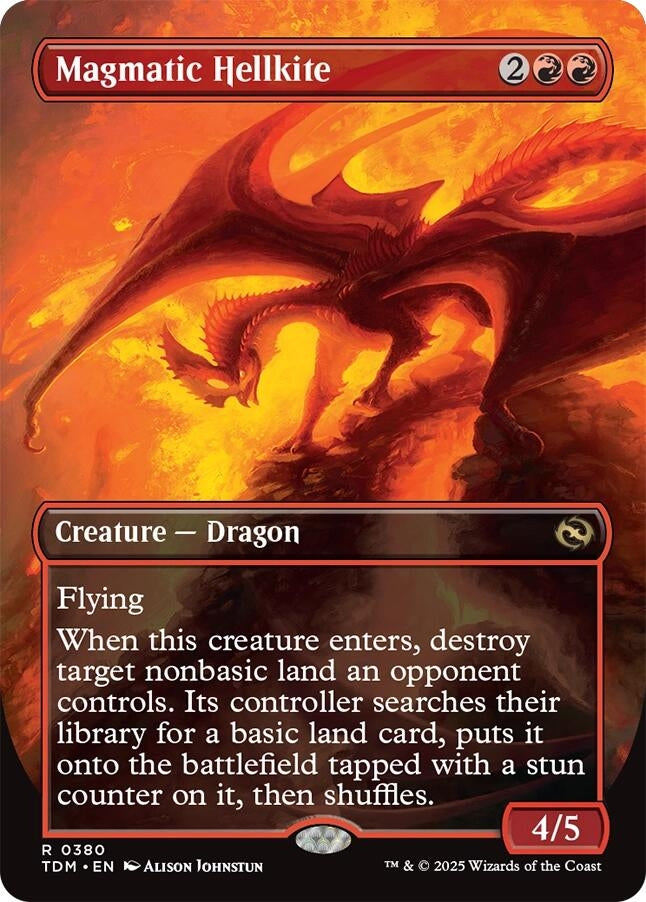 Image for Magmatic Hellkite (Borderless) (380) (TDM)