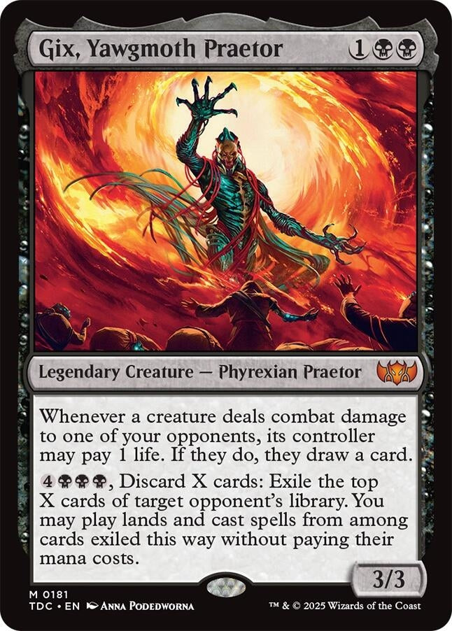 Image for Gix, Yawgmoth Praetor (181) (TDC)