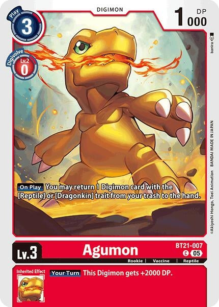 Image for Agumon - BT21-007 (BT21-007 C) (World Convergence) (BT-21) - Digimon Card Game