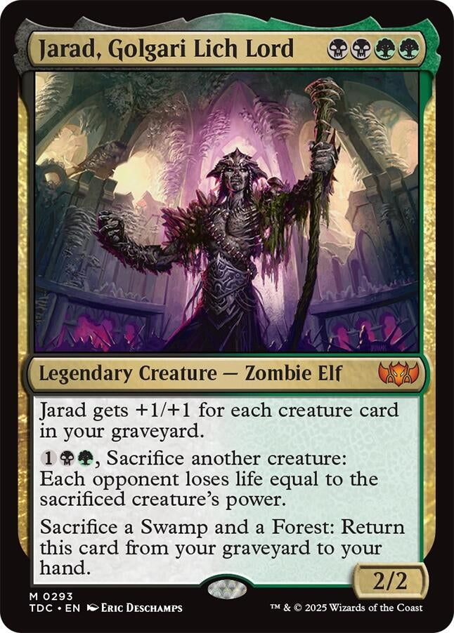 Image for Jarad, Golgari Lich Lord (293) (TDC)