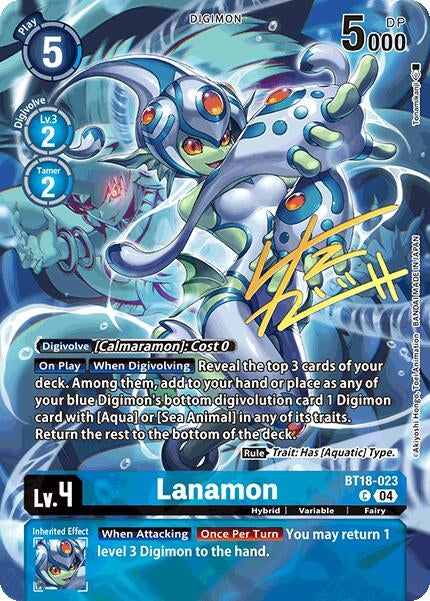 Image for Lanamon (Rare Pull) (BT18-023 C) (World Convergence) (BT-21) - Digimon Card Game