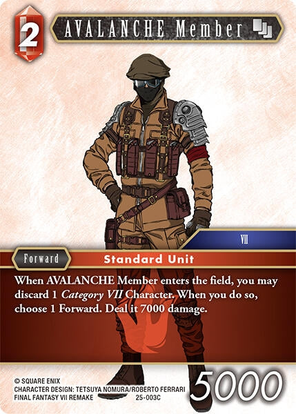 AVALANCHE Member (25-003C) (25)