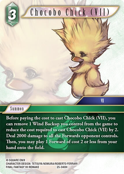 Chocobo Chick (VII) (25-040H) (25)