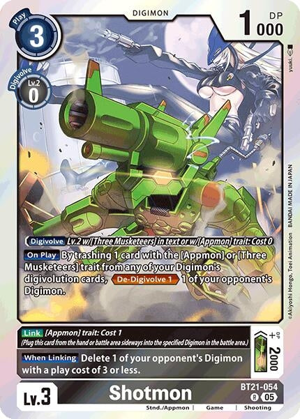 Image for Shotmon (BT21-054 R) (World Convergence) (BT-21) - Digimon Card Game