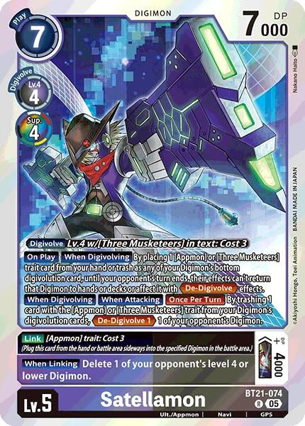 Image for Satellamon (BT21-074 R) (World Convergence) (BT-21) - Digimon Card Game