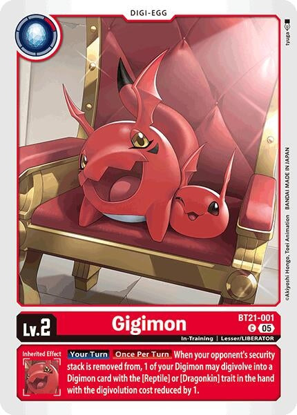 Image for Gigimon (BT21-001 C) (World Convergence) (BT-21) - Digimon Card Game